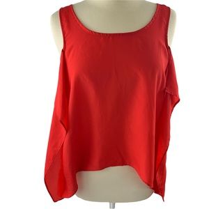 BCBGeneration side ruffle tank